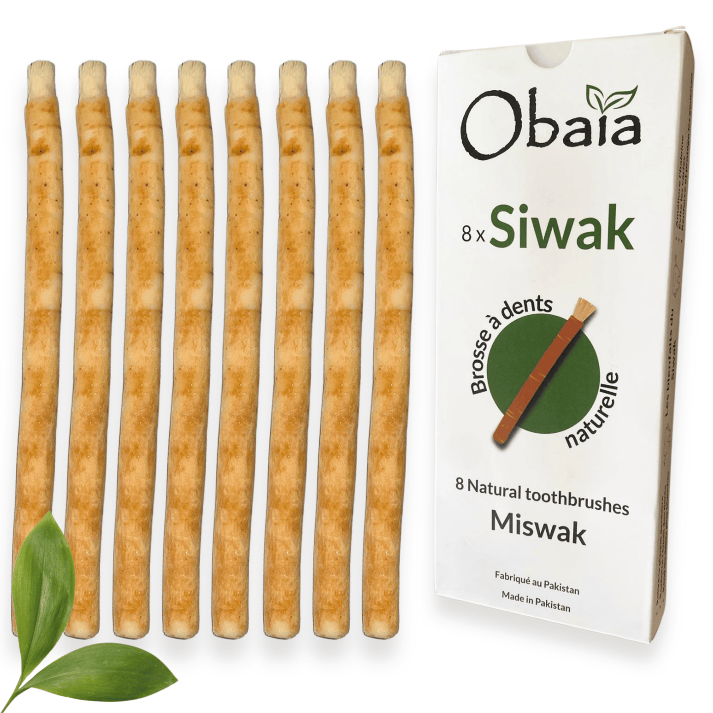 Lot de 8 Bâtons de Siwak — Format Économique | Brosse à Dents Naturelle Bois d'Araq | Miswak